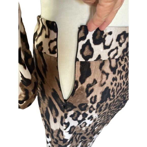 Chic Leopard Print Two-Piece Skirt Set | NWOT Size Medium - Picture 12 of 12